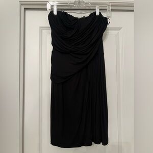 Express Black Strapless Mini Dress